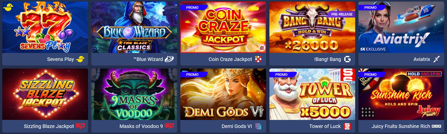 ماكينات السلوتس في 1xBet